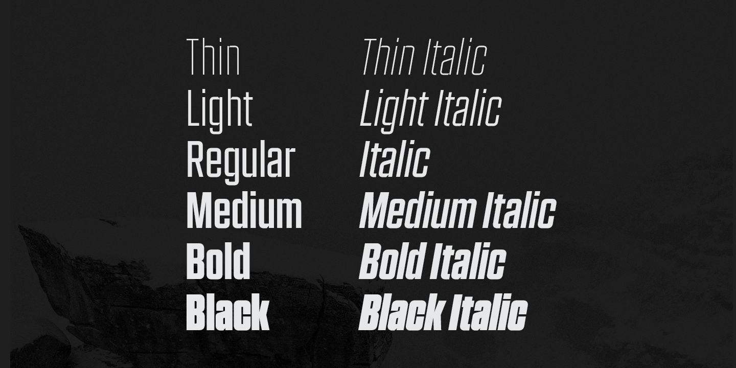 Przykład czcionki Grand Light Italic